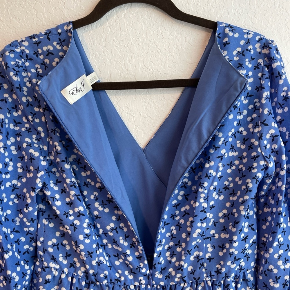 Eliza J Royal Blue Baby Doll Dress - Picture 5 of 8